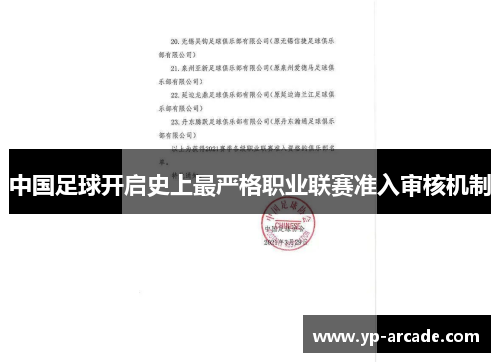 中国足球开启史上最严格职业联赛准入审核机制